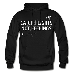 Hip Hop & Boujee's "Catch Flights" Hoodie Collection - black