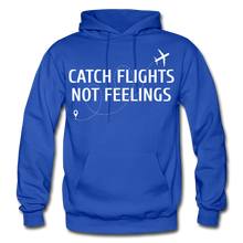 Load image into Gallery viewer, Hip Hop &amp; Boujee&#39;s &quot;Catch Flights&quot; Hoodie Collection - royal blue