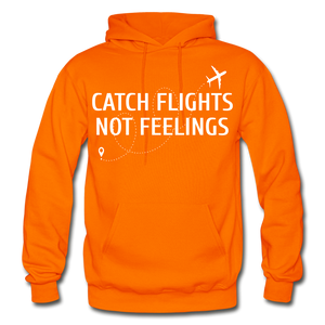 Hip Hop & Boujee's "Catch Flights" Hoodie Collection - orange
