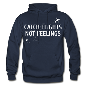 Hip Hop & Boujee's "Catch Flights" Hoodie Collection - navy