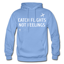 Load image into Gallery viewer, Hip Hop &amp; Boujee&#39;s &quot;Catch Flights&quot; Hoodie Collection - carolina blue