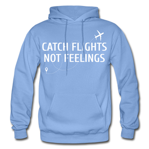Hip Hop & Boujee's "Catch Flights" Hoodie Collection - carolina blue