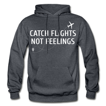 Load image into Gallery viewer, Hip Hop &amp; Boujee&#39;s &quot;Catch Flights&quot; Hoodie Collection - charcoal gray