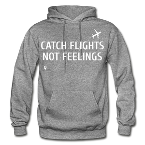 Hip Hop & Boujee's "Catch Flights" Hoodie Collection - graphite heather