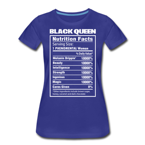 Hip Hop & Boujee's "Black Queen" Tees Collection - royal blue