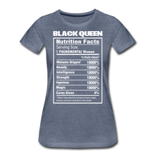 Load image into Gallery viewer, Hip Hop &amp; Boujee&#39;s &quot;Black Queen&quot; Tees Collection - heather blue