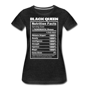 Hip Hop & Boujee's "Black Queen" Tees Collection - charcoal gray