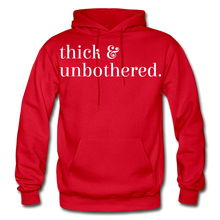 Load image into Gallery viewer, Hip Hop &amp; Boujee&#39;s &quot;Thick &amp; Unbothered&quot; Hoodie Collection - red