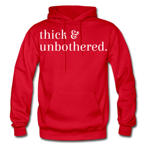 Hip Hop & Boujee's "Thick & Unbothered" Hoodie Collection - red