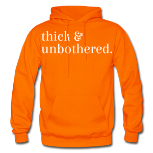 Hip Hop & Boujee's "Thick & Unbothered" Hoodie Collection - orange
