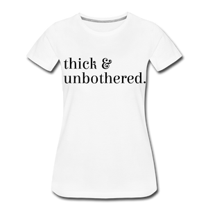 Hip Hop & Boujee's "Thick & Unbothered" Tees Collection - white