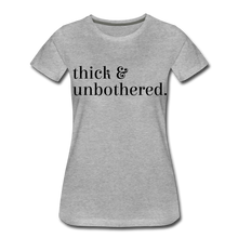 Load image into Gallery viewer, Hip Hop &amp; Boujee&#39;s &quot;Thick &amp; Unbothered&quot; Tees Collection - heather gray