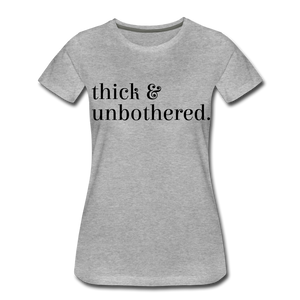 Hip Hop & Boujee's "Thick & Unbothered" Tees Collection - heather gray