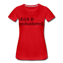 Load image into Gallery viewer, Hip Hop &amp; Boujee&#39;s &quot;Thick &amp; Unbothered&quot; Tees Collection - red