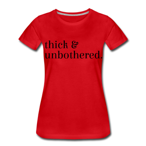 Hip Hop & Boujee's "Thick & Unbothered" Tees Collection - red