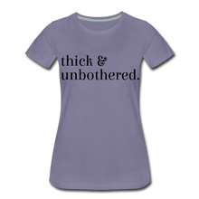 Load image into Gallery viewer, Hip Hop &amp; Boujee&#39;s &quot;Thick &amp; Unbothered&quot; Tees Collection - washed violet