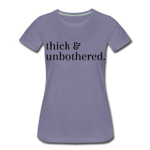 Hip Hop & Boujee's "Thick & Unbothered" Tees Collection - washed violet