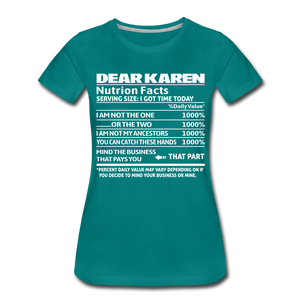 Hip Hop & Boujee's "Dear Karen" Tees Collection - teal