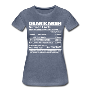 Hip Hop & Boujee's "Dear Karen" Tees Collection - heather blue
