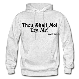 Hip Hop & Boujee's "Shalt Not" Hoodies Collection - light heather gray