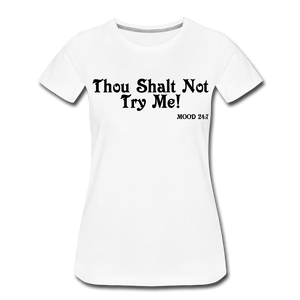 Hip Hop & Boujee's "Shalt Not" Tees Collection - white