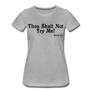 Hip Hop & Boujee's "Shalt Not" Tees Collection - heather gray