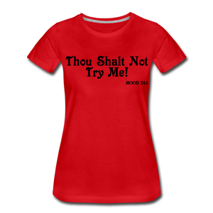 Hip Hop & Boujee's "Shalt Not" Tees Collection - red