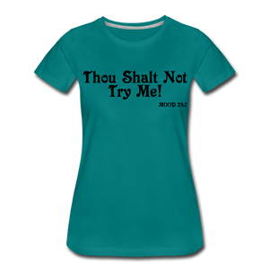 Hip Hop & Boujee's "Shalt Not" Tees Collection - teal