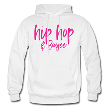 Load image into Gallery viewer, Hip Hop &amp; Boujee&#39;s &quot;Pink Cursive&quot; Hoodie Collection - white