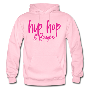 Hip Hop & Boujee's "Pink Cursive" Hoodie Collection - light pink
