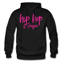 Load image into Gallery viewer, Hip Hop &amp; Boujee&#39;s &quot;Pink Cursive&quot; Hoodie Collection - black