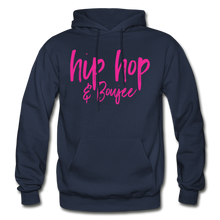 Load image into Gallery viewer, Hip Hop &amp; Boujee&#39;s &quot;Pink Cursive&quot; Hoodie Collection - navy
