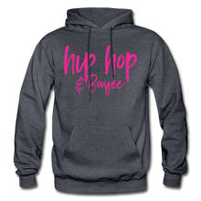 Load image into Gallery viewer, Hip Hop &amp; Boujee&#39;s &quot;Pink Cursive&quot; Hoodie Collection - charcoal gray