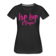 Load image into Gallery viewer, Hip Hop &amp; Boujee&#39;s &quot;Pink Cursive&quot; Tees Collection - black