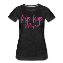 Load image into Gallery viewer, Hip Hop &amp; Boujee&#39;s &quot;Pink Cursive&quot; Tees Collection - charcoal gray