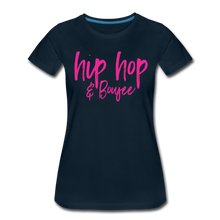 Load image into Gallery viewer, Hip Hop &amp; Boujee&#39;s &quot;Pink Cursive&quot; Tees Collection - deep navy