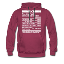 Load image into Gallery viewer, Hip Hop &amp; Boujee&#39;s Dear Karen Hoodie Collection - burgundy