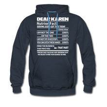 Load image into Gallery viewer, Hip Hop &amp; Boujee&#39;s Dear Karen Hoodie Collection - navy