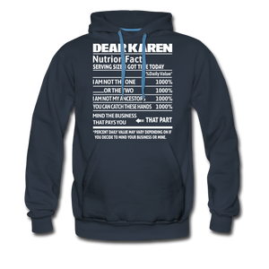 Hip Hop & Boujee's Dear Karen Hoodie Collection - navy