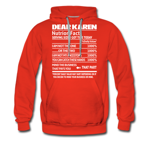 Hip Hop & Boujee's Dear Karen Hoodie Collection - red