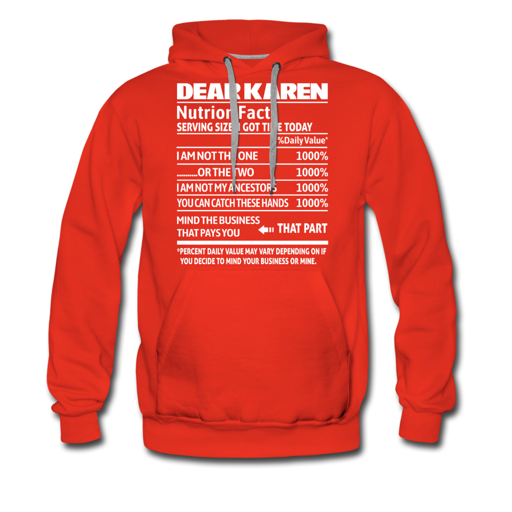 Hip Hop & Boujee's Dear Karen Hoodie Collection - red