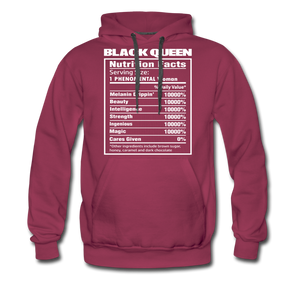 Hip Hop & Boujee's Black Queen Hoodie Collection - burgundy
