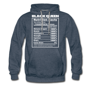 Hip Hop & Boujee's Black Queen Hoodie Collection - heather denim