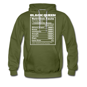 Hip Hop & Boujee's Black Queen Hoodie Collection - olive green