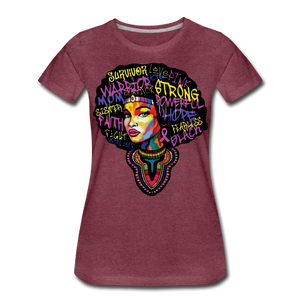 Hip Hop & Boujee's "Survivor" Tee Colletion - heather burgundy