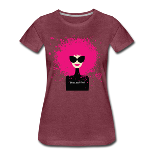 Hip Hop & Boujee's "Not My Hair" Tees Collection - heather burgundy