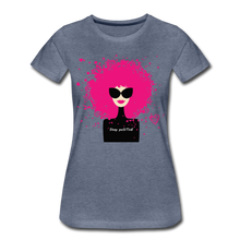 Load image into Gallery viewer, Hip Hop &amp; Boujee&#39;s &quot;Not My Hair&quot; Tees Collection - heather blue