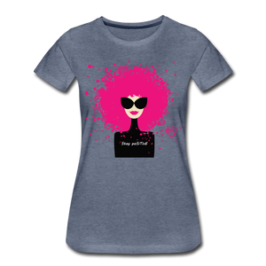 Hip Hop & Boujee's "Not My Hair" Tees Collection - heather blue