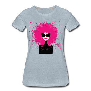 Hip Hop & Boujee's "Not My Hair" Tees Collection - heather ice blue