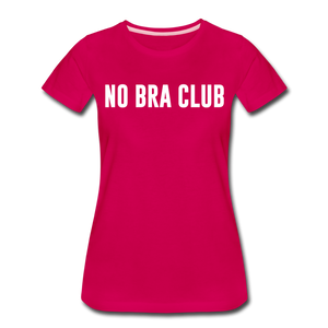 Hip Hop & Boujee's "No Bra" Tees Collection - dark pink